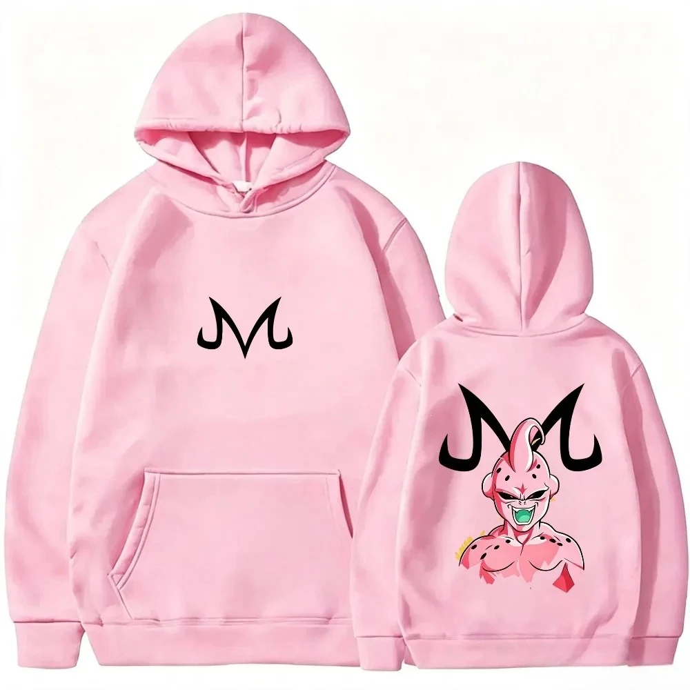 Dragon Ball Men's Hoodie Sweater Majin Buu Japanese Anime Spring Autumn Cartoon Print Long-sleeved