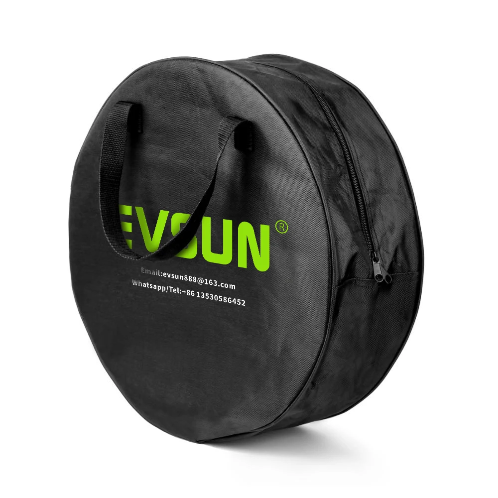 EVSUN-bolsa de carga EV para Cable de carga Tipo 2 J1772 cargador portátil EVSE, bolsa de almacenamiento ignífuga impermeable, bolsa de transporte