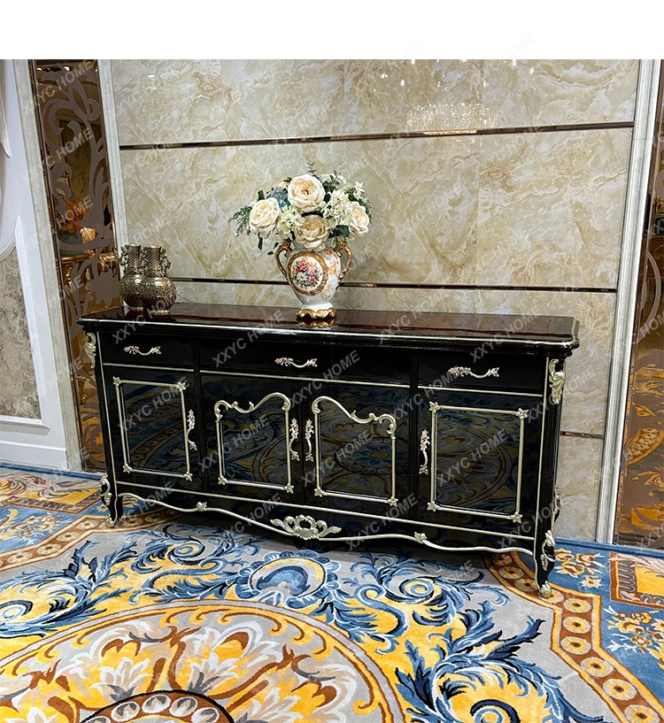 

AAside cabinet partition entrance foyer cabinet,solid wood luxury kitchen locker