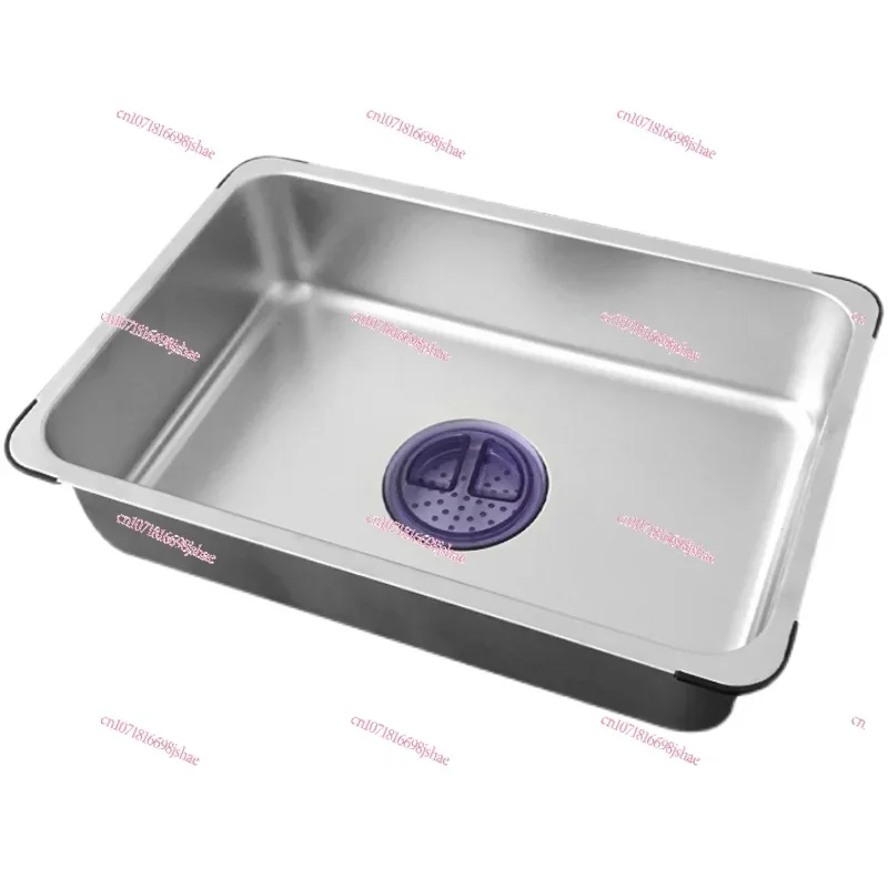 

Stainless Steel SinkMiddle Basin Small Basin Multi-functional Single Tank Becomes Double Tank Vegetable