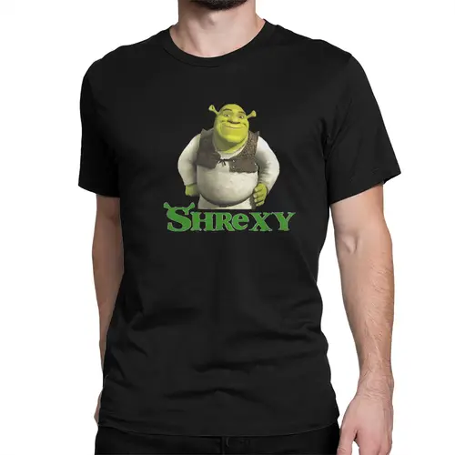 Imagen 2 del producto Camiseta Shrexy S-Shreks para hombre y mujer, camiseta divertida, camisetas de manga corta con cuello redondo, ropa de verano 100% algodón