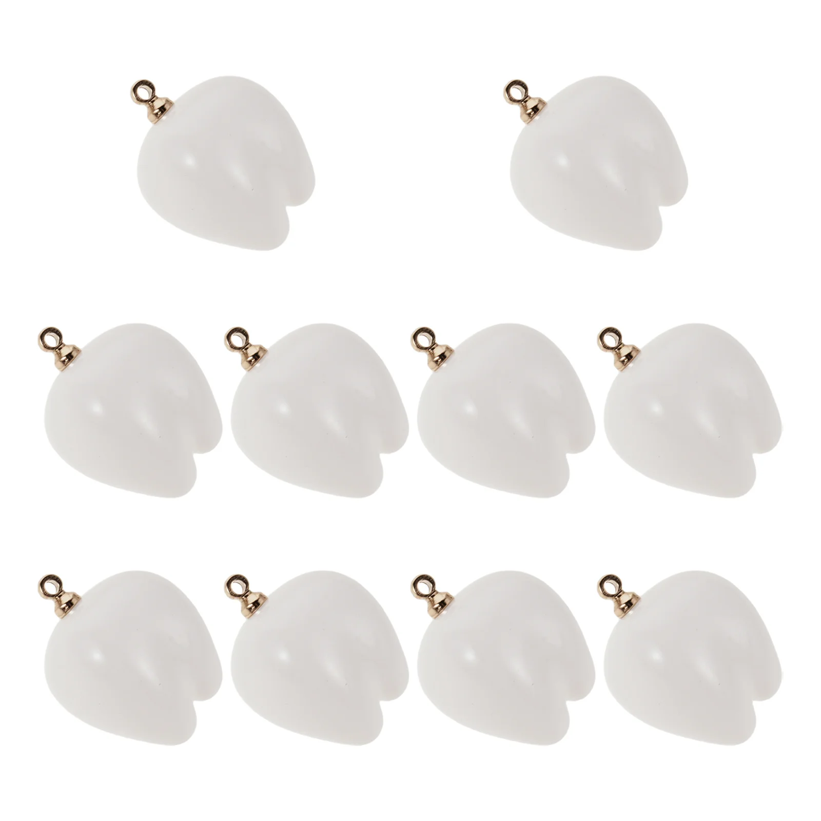 10 قطعة قلادة أسنان الحليب واقعية الراتنج الأسنان السحر Diy بها بنفسك مستلزمات صناعة المجوهرات قلادة سوار القرط سحر معلقة