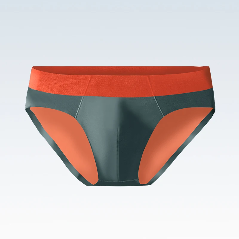 

Мужское бесшовное нижнее белье из ледяного шелка, 3 шт., дышащие трусы-брифы, летние тонкие спортивные трусы с низкой посадкой, сексуальные, с коротким разрезом