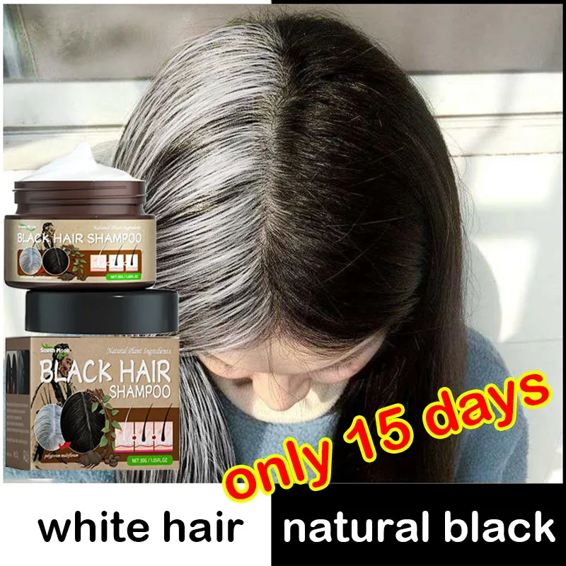 Anti-grey Hair Essence Serum Treatment Restore Natural  Hair Color and Restore Healthy Herbal Essence White To Black Hair