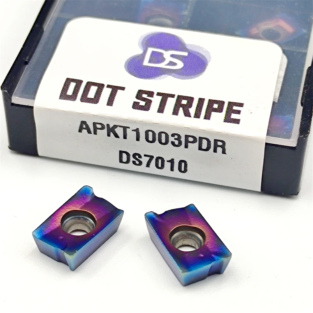 Inserto de carburo de alta calidad APKT1003 APKT1604 herramienta de torneado serie Blue Flame cuchillas de fresado CNC APKT 1003 1604