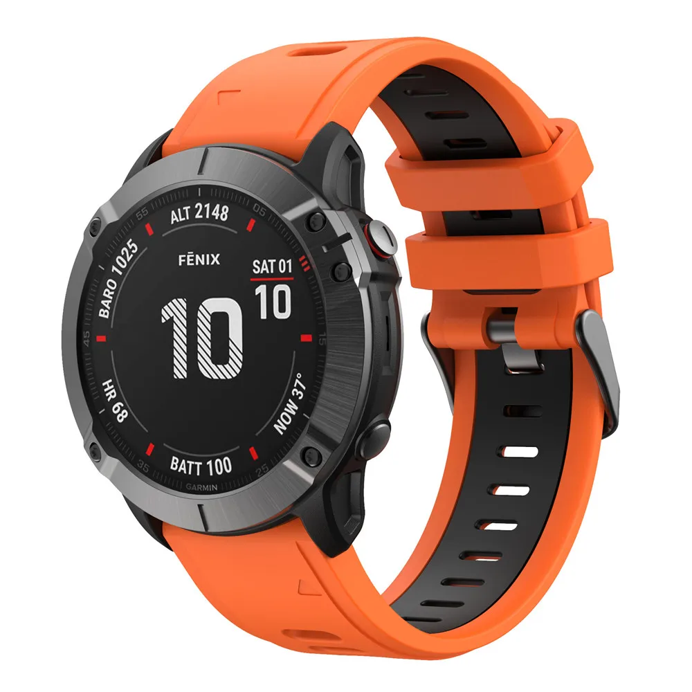 BEHUA 22mm 26mm Ersatzarmband für Garmin Fenix 6X 6X Pro 7X 8X Uhrenarmband mit Easy Fit Schnellverschluss Uhrenarmband Correa – Detail 12