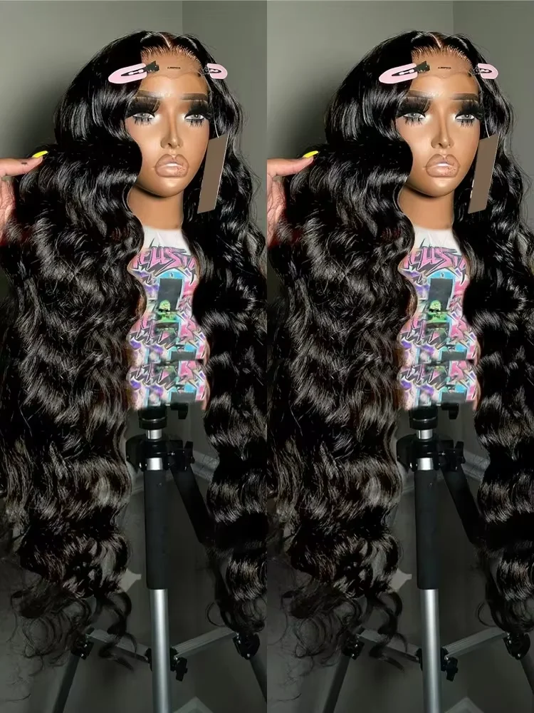 180 Density 40 Inch Body Wave 13x6 HD Lace Frontal Wig Human Hair 13x4 Pre Plucked Lace Front Hair Wigs For Women