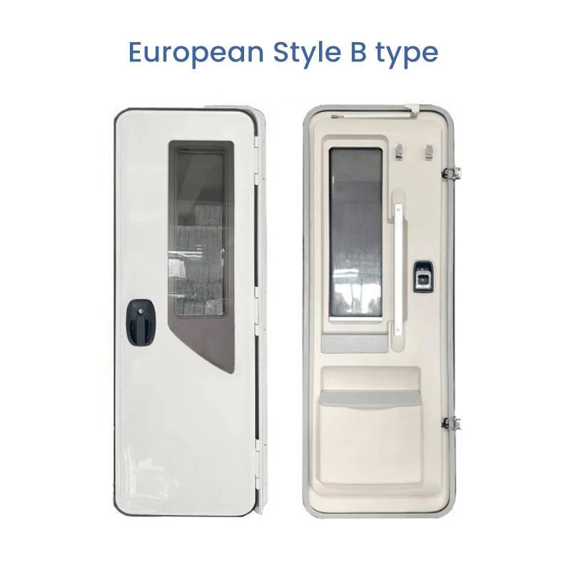 Aluminum Alloy Caravan Door with Insect Screen, Custom Size RV Door for Motorhomes & Travel Trailers