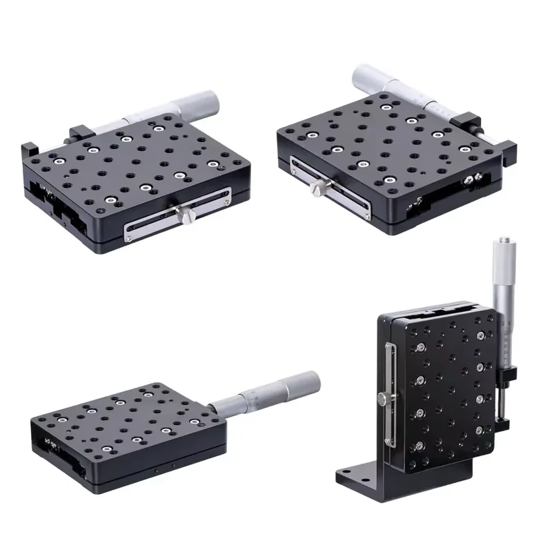 The PT-SD115 Precision Translation Table Has a Travel of 50mm and a cross-roller Guide Rail Table Size of 90×115