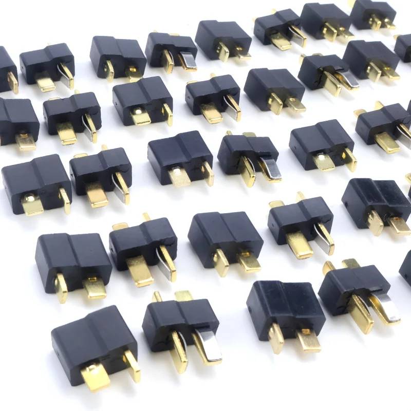 9 Pairs Black Mini Micro T-Plug Connectors Male & Female for RC Lithium Batteries