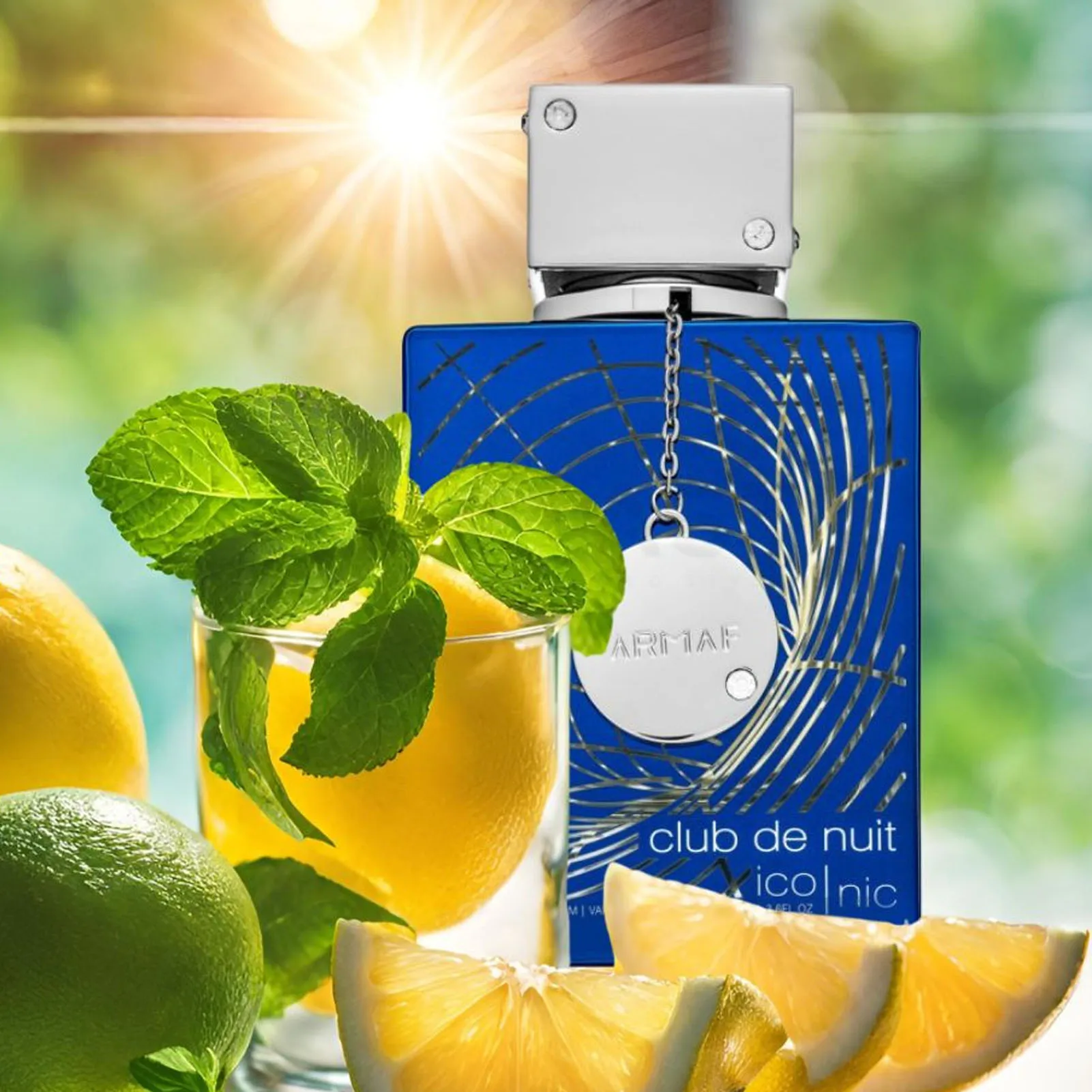 Armaf club de nuit ico |   Nic Perfume Feminino - 3.6fl.Oz Eau De Toilette e Spray Corporal |   De longa duração