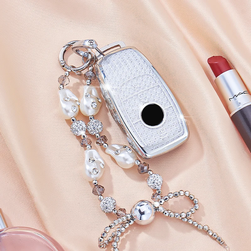 

Fashion Diamond Style for Mercedes Benz A C E S G Class GLC CLE CLA GLB GLS W177 W205 W213 W222 X167 AMG Car Key Case Tpu Fob