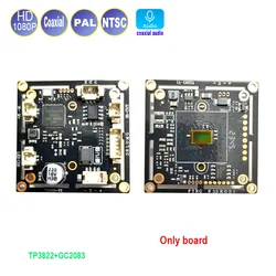 Support Tvi Coaxial Audio CCTV Camera Module Board Full HD 1080P AHD Cvi Analog IR Cut Night Vision For Home Security Camera