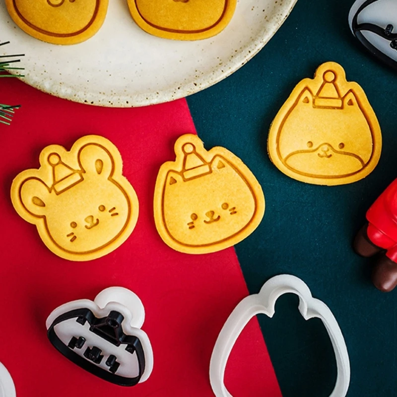 Cartoon Biscuit Molds Cookie Molds Christmas Biscuit Cutter Baking Tool Present for Baking Enthusiasts Lover