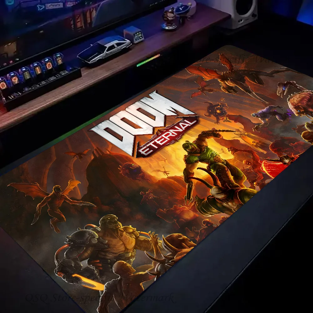 HD D-Doom Mousepad Large Gaming Mouse Pad LockEdge Thickened Computer Keyboard Table Desk Mat