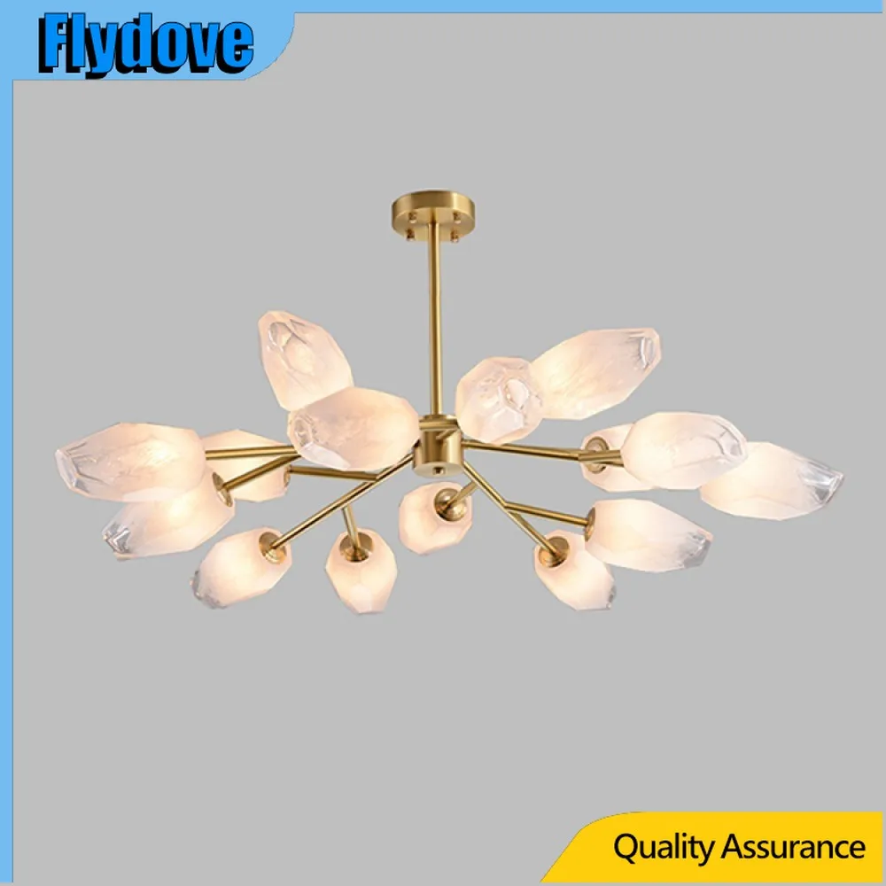 

Железный подвесной светильник на заказ, столовая, отель, спальня, светодиодный розовый хрустальный шар, люстра, внутреннее художественное освещение, центральная часть