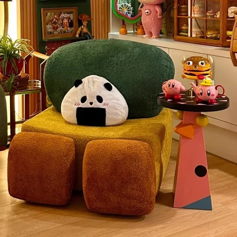 

Single sofa living room creative freedom combination lambswool