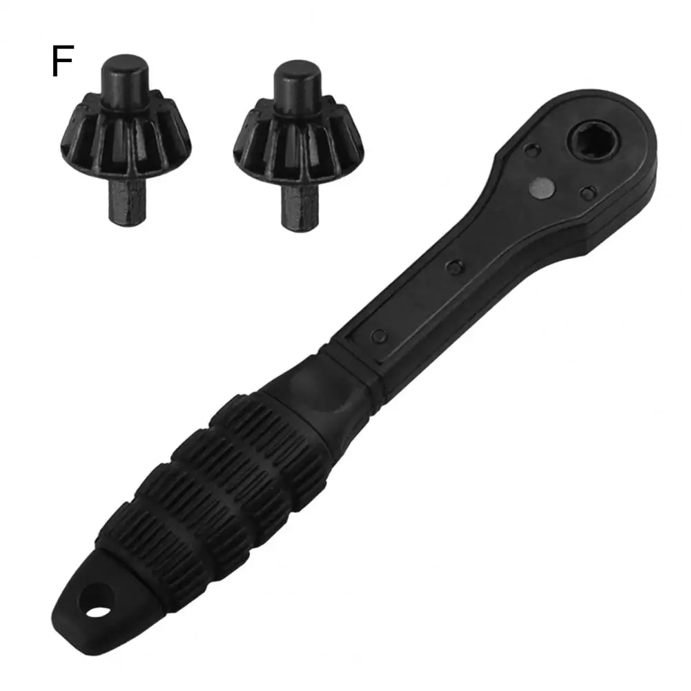 Three-in-one Ratchet Wrench Ratchet Wrench Ratchet Drill Chuck Key Wrench with Anti-slip Handle Ergonomic Double Head Spanner