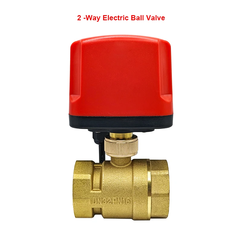 Motorized Ball Valve 2-Wire/3-Wire Waterproof IP65 2-Way/3-Way DN15 DN20 DN25 Electric Ball Valves Female Thread 12V 24V 220V