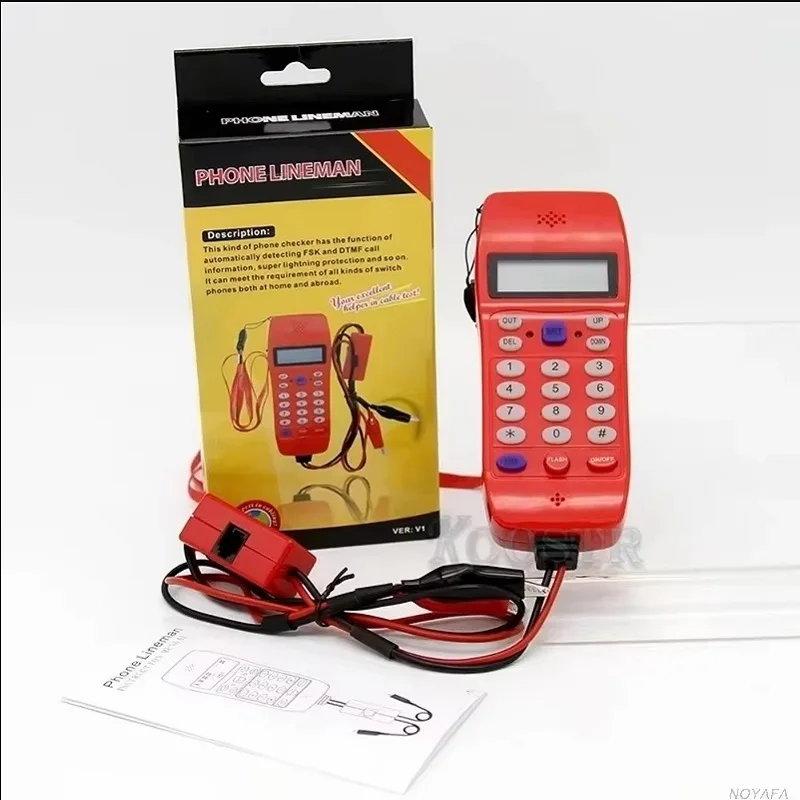 NF-866 Wire Checking Telephone Tester Wire Measuring Telephone Test Line Telephone Multi-Plug