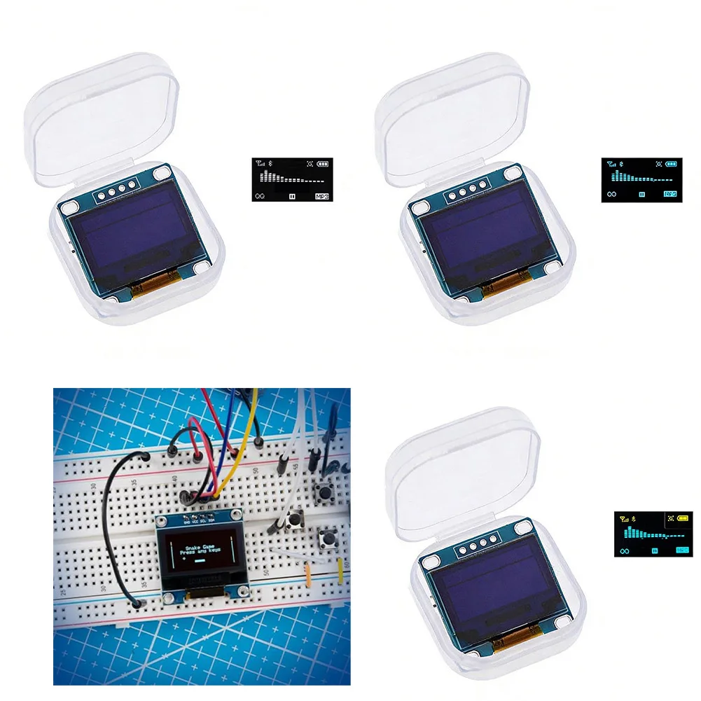 3pcs 0.96-inch Display Modules With 128x64 Resolution With 20cm Wire For ARDUINO For MEGA For STM32 For ESP32