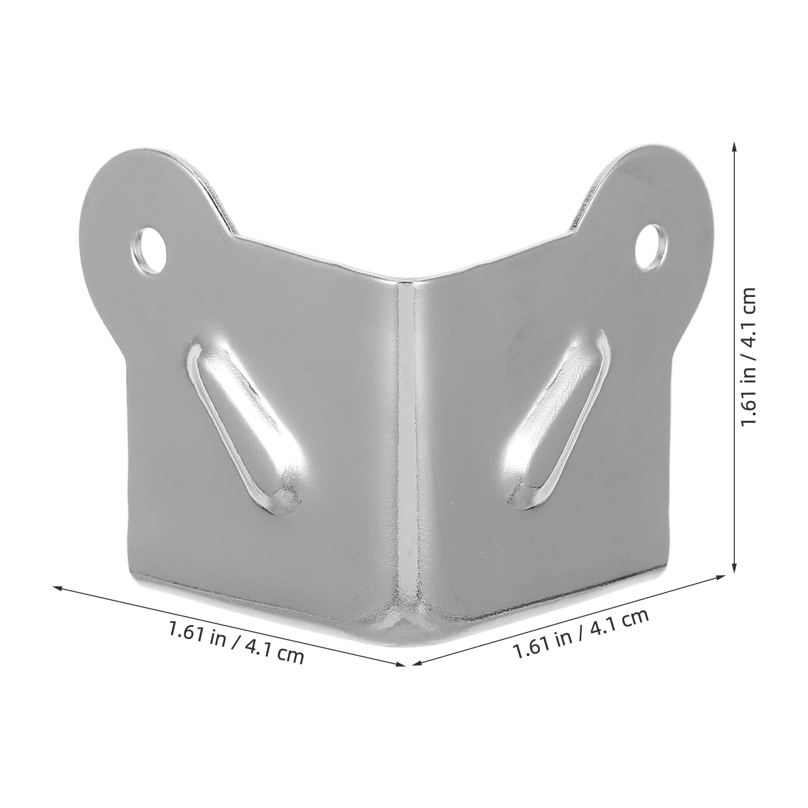 8pcs Metal Corner Protector Universal Edge Guards For Furniture Table Cabinet Amplifier Shockproof Safety Guard Silver Box