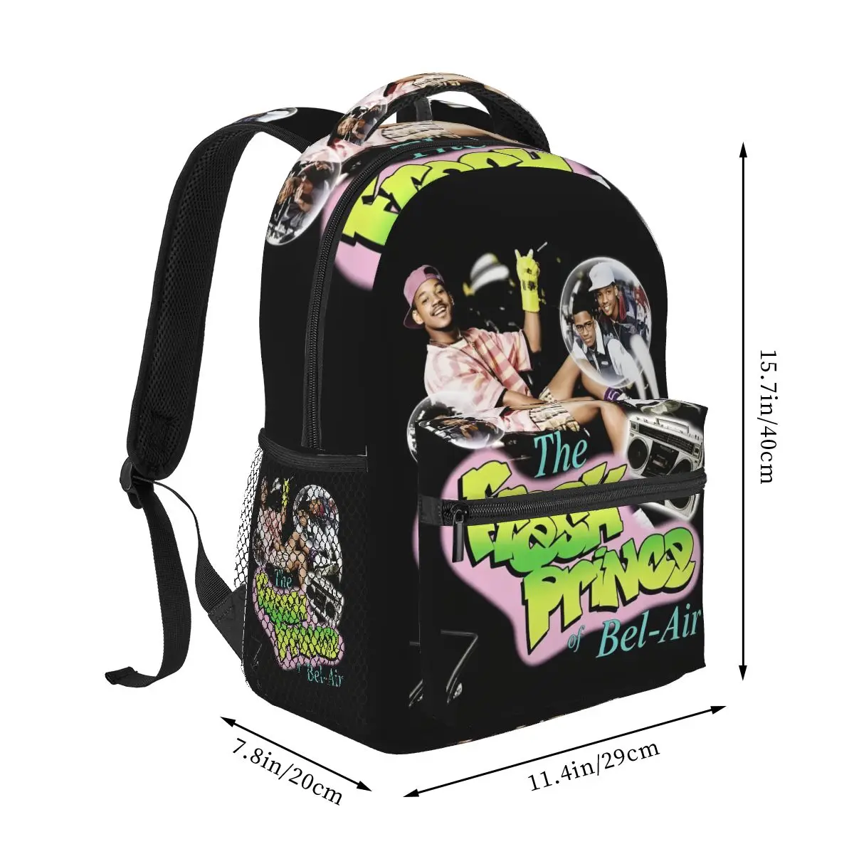 The Fresh Prince Of Bel Air Actor Will Smith Phillip Banks Backpacks Boys Girls Bookbag School Bags Kids Rucksack Shoulder Bag