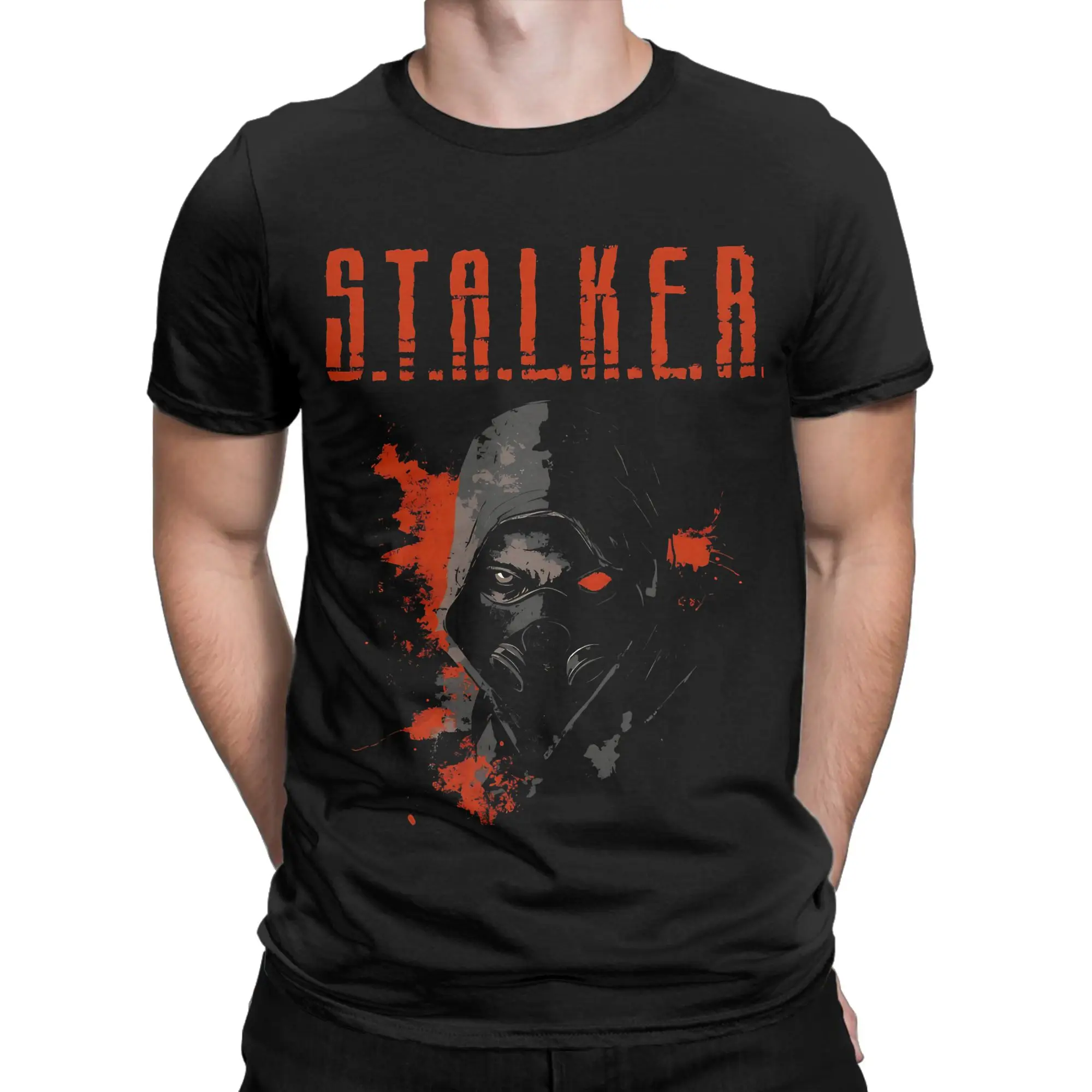 Heart of Chornobyl Essential Funny 100% Cotton T-Shirt STALKER Tees Tops For Men