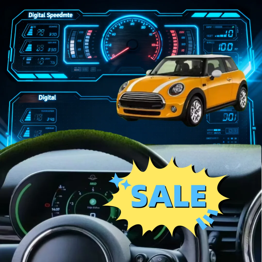 For BMW Mini Cooper 2014-2023 Linux System Cockpit Digital Virtual Cockpit Instrument Gauge Cluster Dashboard Panel  Speedometer