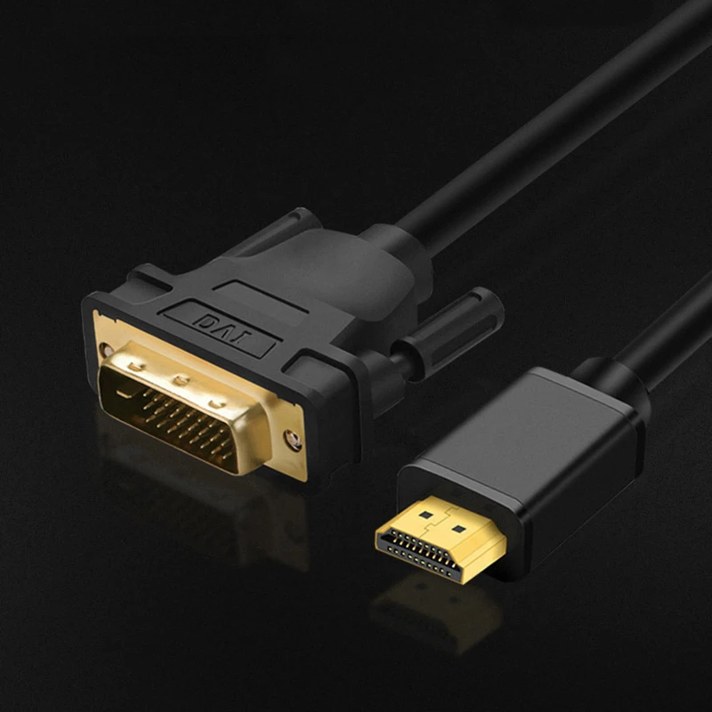 HDMI-compatible To DVI 2K Cable Computer Display Projector TV video Bidirectional Conversion Suitable For DVI 24+1 All copper