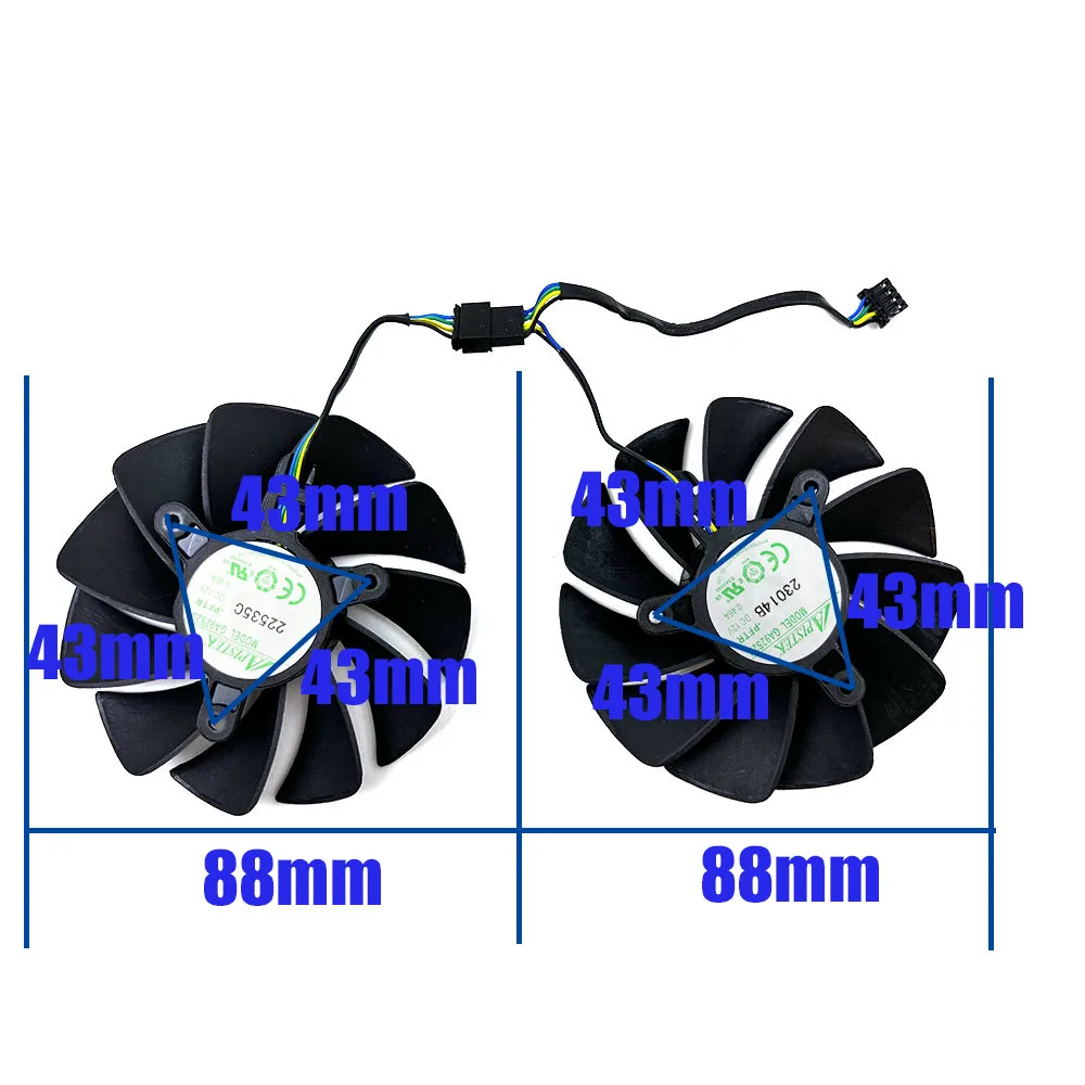 NEW ZOTAC 4PIN 88MM  RTX 4060 4060TI 4070 Twin Edge OC graphics card cooling replacement fan