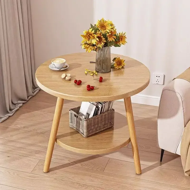 HT sofa side cabinet side table living room household tea  shelf bedside bedside mini balcony small coffee