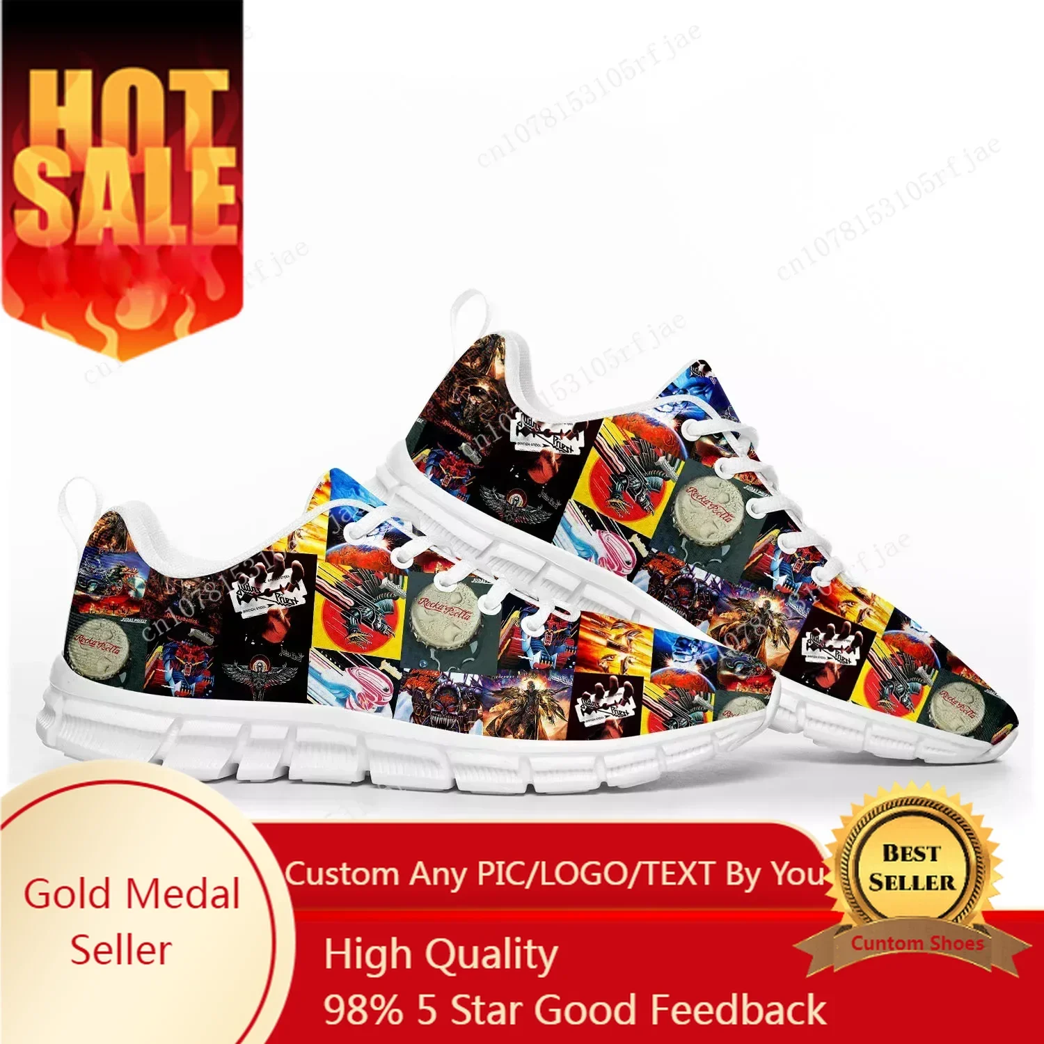 

Judas Priest Heavy Metal Rock Band Sports Shoes Mens Womens Teenager Sneakers Custom Couple Shoes