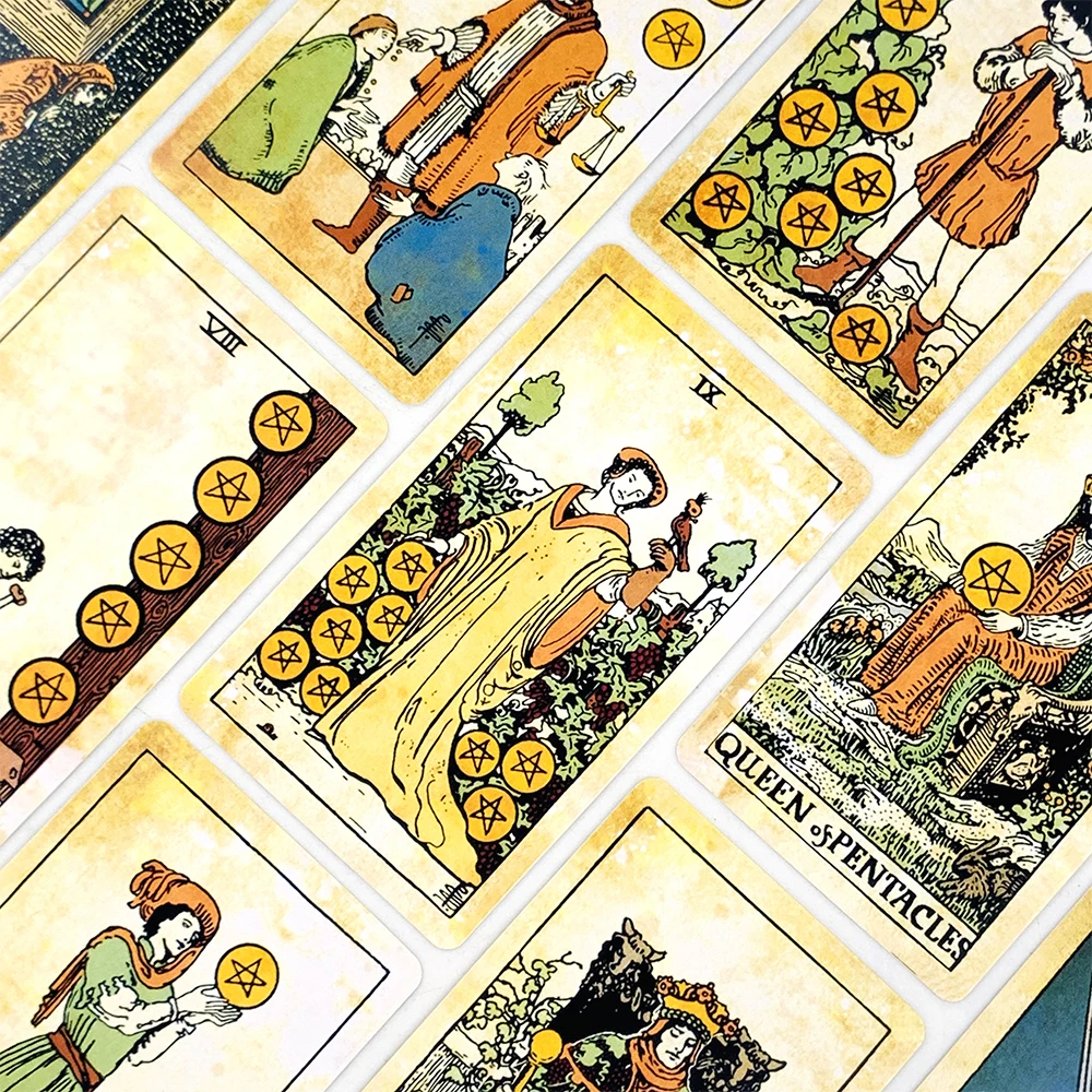 ไพ่ทาโรต์ 78 ใบ ชุดไพ่พยากรณ์ภาษาอังกฤษ ฉบับการมองเห็นแห่งอนาคต เกมกระดาน เกมวันหยุด ของขวัญคริสต์มาสและปีใหม่