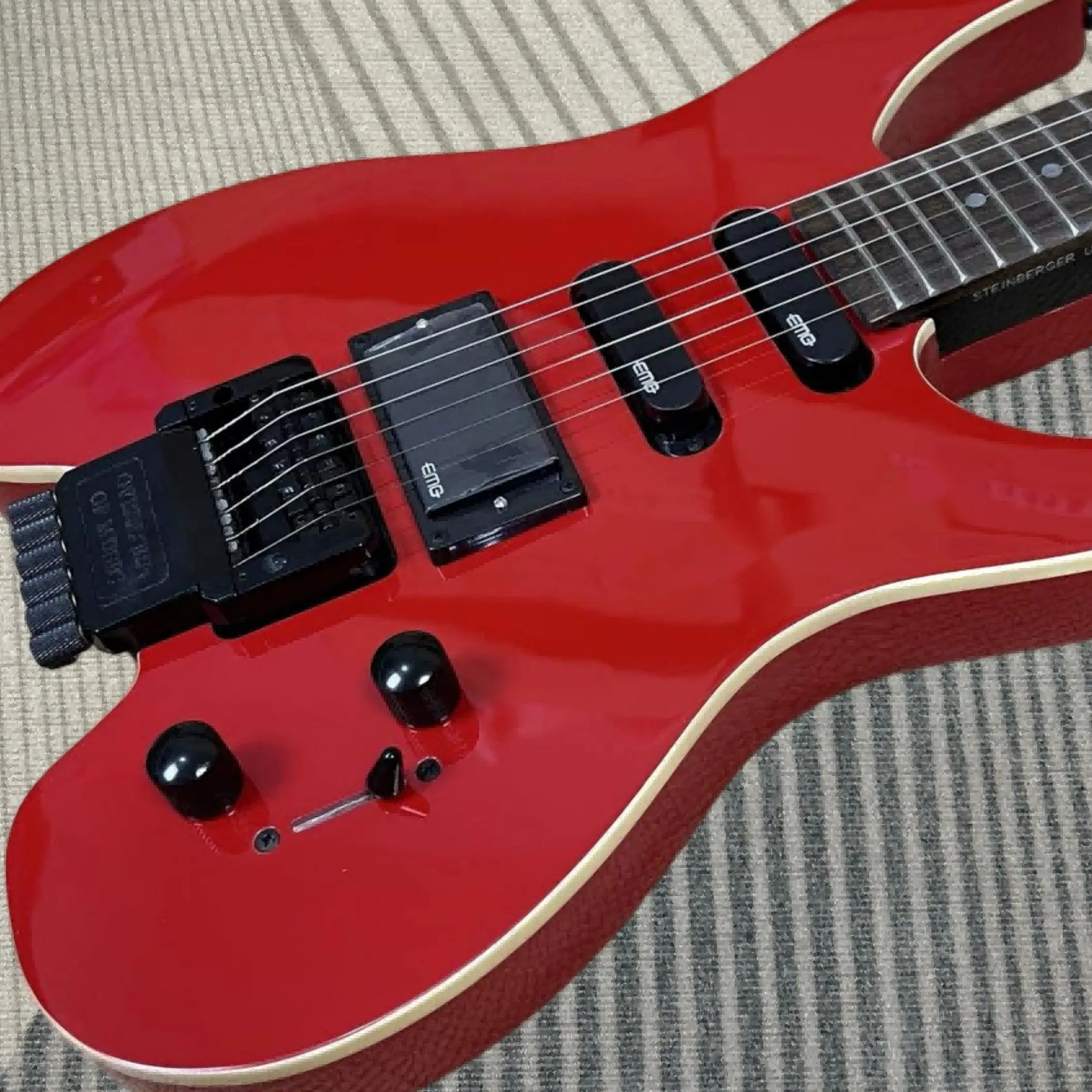 Hot Sale Red Electric Guitars Floyd Rose Tremolo Bridge Mahogany Body