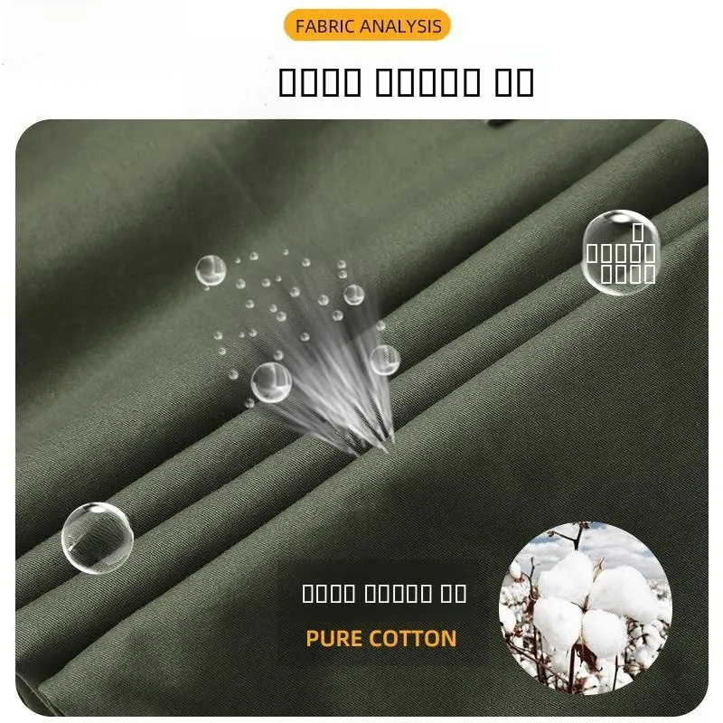 Conjunto de Uniforme de Trabalho Masculino de Verão em Algodão Puro para Soldagem, Anti-Queimaduras, Manga Longa Fina e Respirável, Proteção Laboral