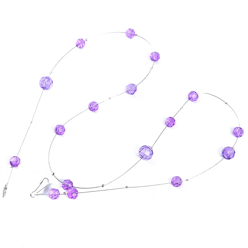 1 متر طويل كريستال حبة الستار دون قلادة التقسيم ستائر الباب الخرز المألوف العصرية الزفاف ديكور 32 قطع الجانب