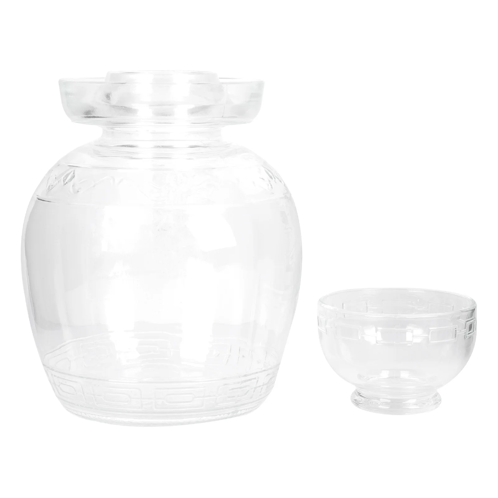 Kimchi Altar Practical Storage Tank Jar Pickle with Lid Filter Household Can Glass Food Wide Mouth Mason Jars