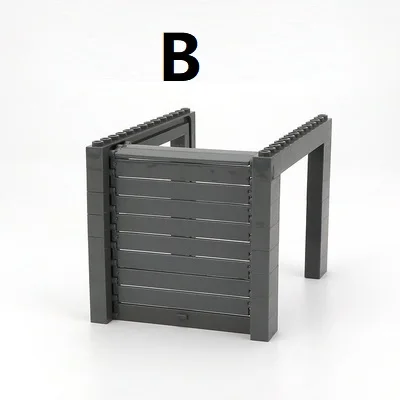 Kreative Garage Rollladen Auto Tür Sluice Tor Architektur Figuren Zubehör Modell Gebäude Kits Blöcke Mini Ziegel Spielzeug