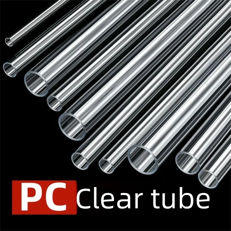 

30pcs PC Transparent Tube Straw Hollow Tube Hard Tube Acrylic Plastic Tube Aquarium Water Tube Water Supply Tube