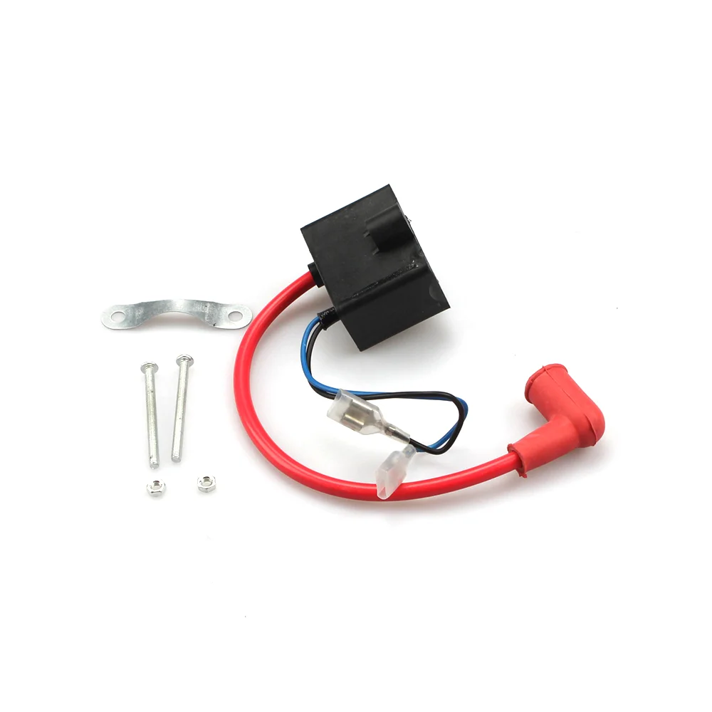 

The high-performance CDI ignition coil for motorcycles is suitable for two-stroke engines of 49cc, 50cc, 60cc and 80cc