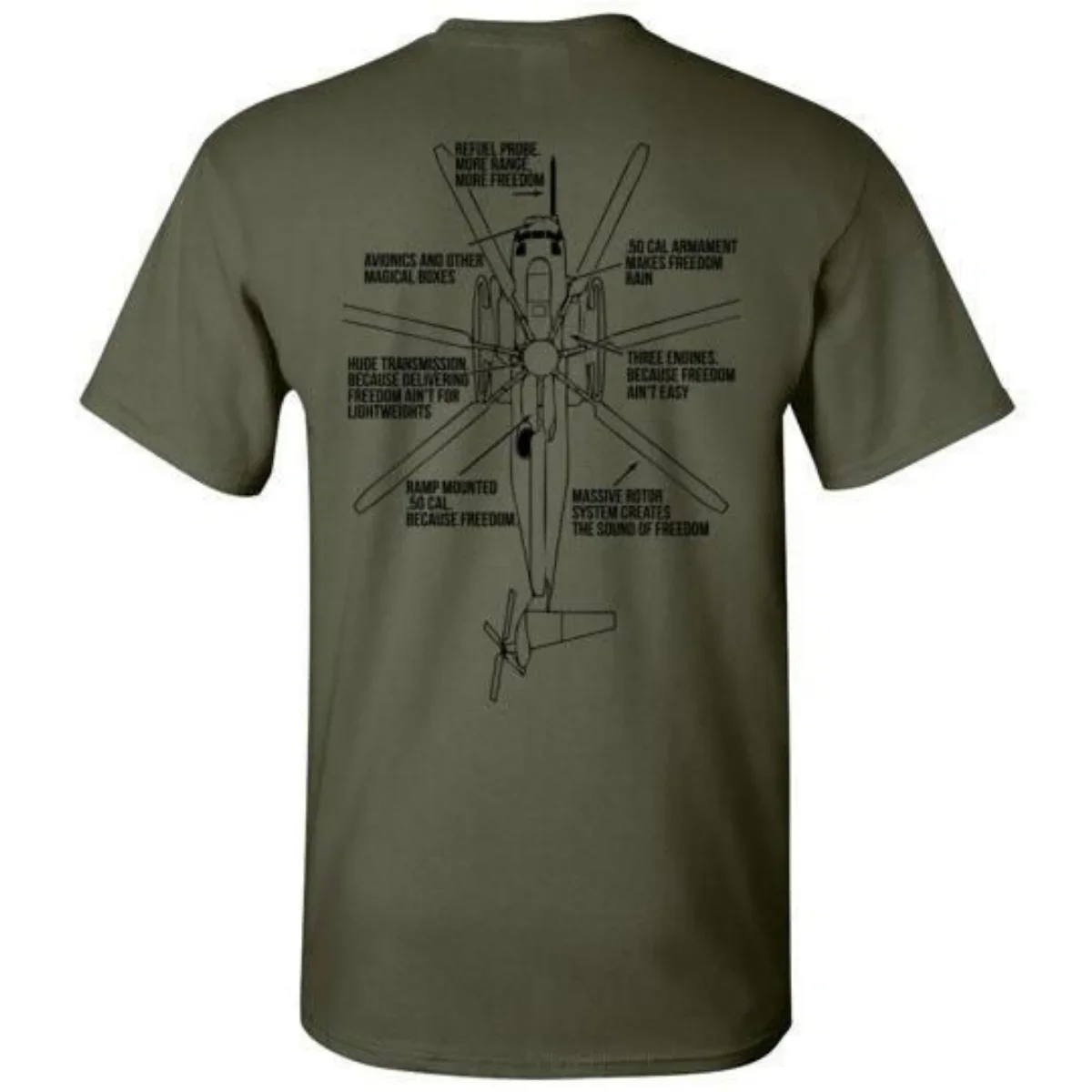 Summer Cotton Short Sleeve O-Neck Mens T Shirt New S-5xl Creative Design CH-53 Super Stallion Transport Helicopte rmanga Sleeve