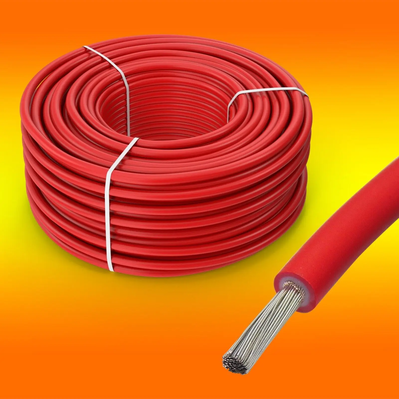 PowMr 10AWG 6mm2 Solar Cable 1500V DC Tinned Copper Wire Red Black 100M 328FT UV Resistant Waterproof for Solar Panel RV Off Grid System