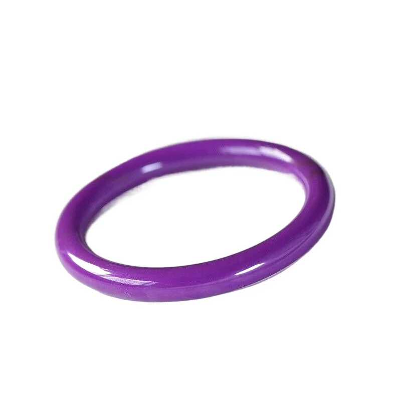 

Purple mica round bar bracelet, thin purple mica cylindrical