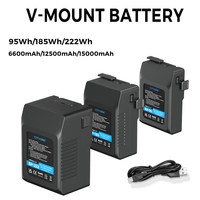 Cityork V Mount Battery BP95/185/222 V-Lock lithium battery for Video Camera Camcorder Broadcast LED Light