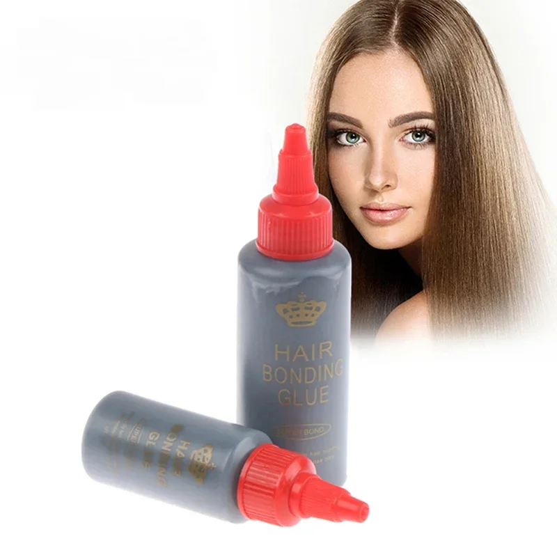 1 O.z. 1/2/3PC Black Waterproof Hair Bonding Glue, False Eyelashes Super Hold Hair Weaving Lace Glue for Secure Hair Integration image 2