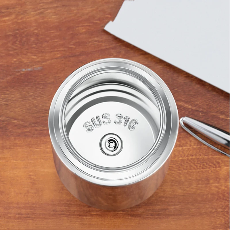 Premium SUS 316 Liner Tea Thermos Bottle Teas Separated Cup Black 316 Stainless Steel Thermos Tea Cup Separates Tea and Water