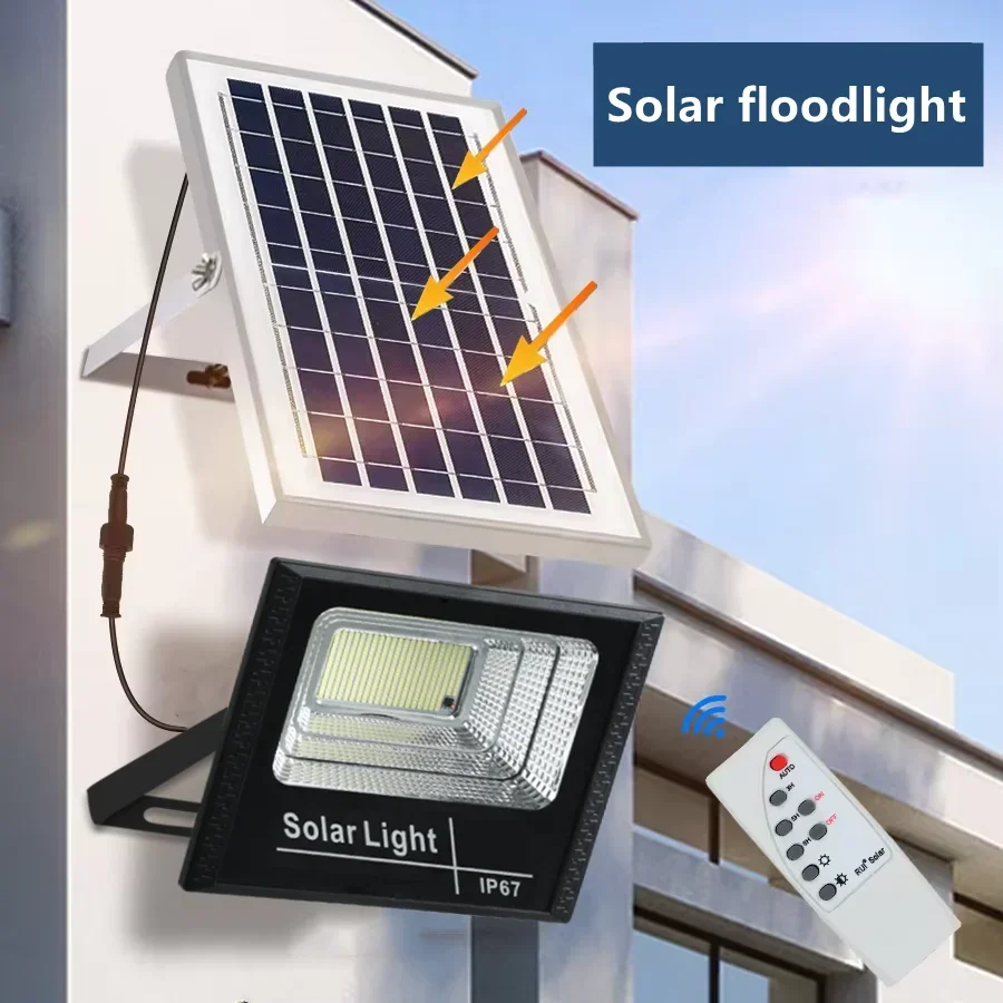 50/300W Solar Lamps Outdoor Lighting Garden Light Flood Light Household Rural Street Lamps Super Bright Waterproof Wall Lamp Hot