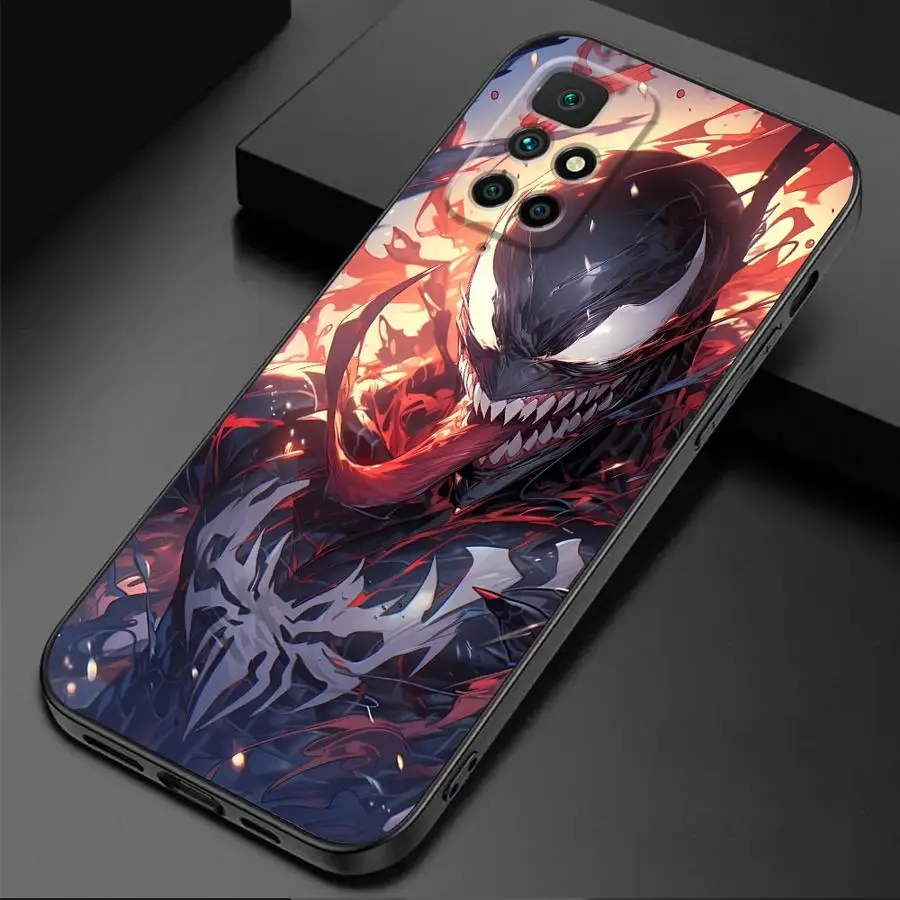 Marvel Venom Cool Cover Phone Case for Redmi Note 11 Pro 9 8 7 10S 12S 9S 11S 10 Pro 12 9T 8T 10 13 TPU Soft Shell