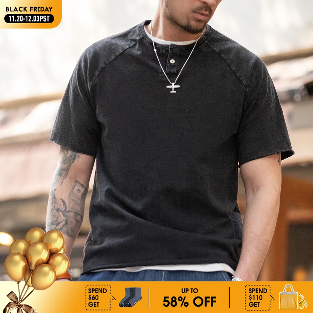 

Футболка мужская стрейчевая из хлопка, с коротким рукавом, в стиле ретро